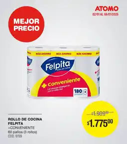 Atomo Conviene Felpita rollo de cocina oferta