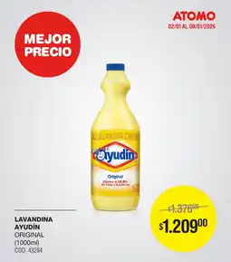 Atomo Conviene Ayudín lavandina original oferta