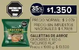 Carrefour Market Molinos ala galletitas de arroz crackers oferta