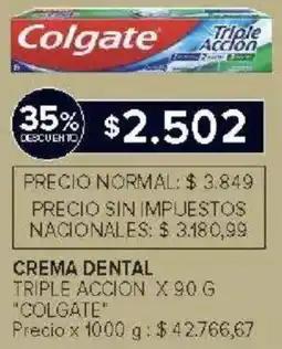 Carrefour Market Colgate crema dental triple accion oferta
