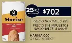 Carrefour Market Morixe harina 000 oferta