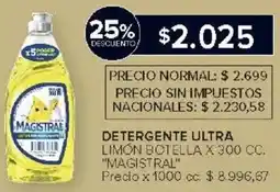 Carrefour Market Magistral detergente ultra limón botella oferta