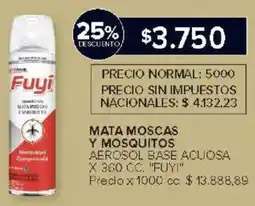 Carrefour Market Fuyi mata moscas y mosquitos aerosol base acuosa oferta