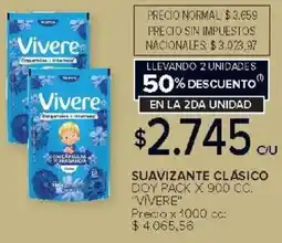 Carrefour Market Vivere suavizante clásico doy pack oferta
