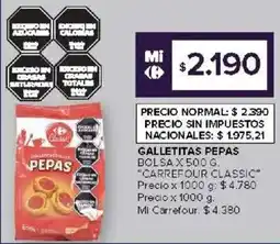 Carrefour Market Carrefour classic galletitas pepas bolsa oferta