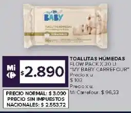 Carrefour Market My baby carrefour toallitas humedas flow pack oferta