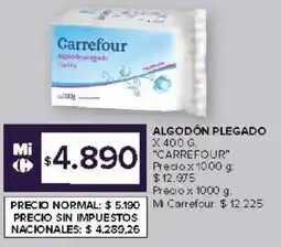 Carrefour Market Carrefour algodón plegado oferta