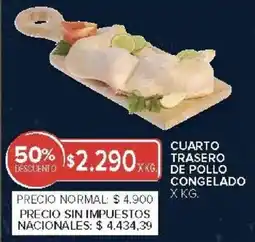 Carrefour Market Cuarto trasero de pollo congelado oferta