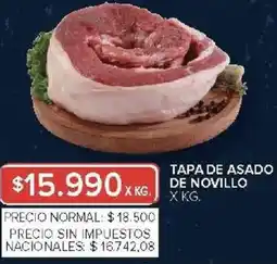 Carrefour Market Tapa de asado de novillo oferta