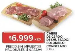 Carrefour Market Carré de cerdo deshuesado/ solomillo congelado oferta
