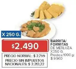 Carrefour Market Barrita formitas de merluza oferta