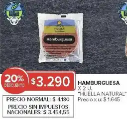 Carrefour Market Huella natural hamburguesa oferta