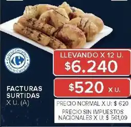 Carrefour Market Facturas surtidas oferta