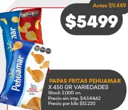Supermercados Tadicor Pehuamar papas fritas variedades oferta