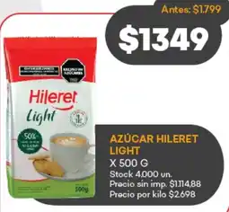Supermercados Tadicor Hileret light azúcar oferta