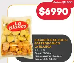 Supermercados Tadicor La blanca bocaditos de pollo gastronómico oferta