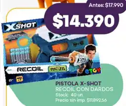Supermercados Tadicor X-shot pistola recoil con dardos oferta