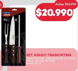 Supermercados Tadicor Tramontina set asado tradicional trinchante oferta