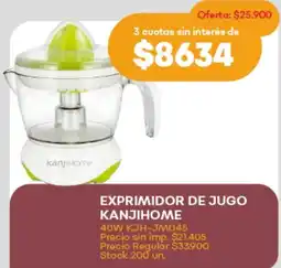 Supermercados Tadicor Kanjihome exprimidor de jugo oferta