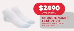 Supermercados Tadicor Soquete mujer deportivo oferta