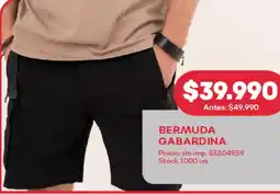 Supermercados Tadicor Bermuda gabardina oferta