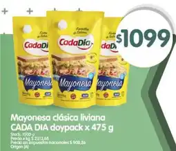 Supermercados Buenos Días Cada Dia mayonesa clasica liviana oferta