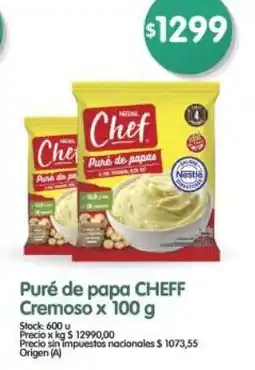 Supermercados Buenos Días Cheff puré de papa cremoso oferta