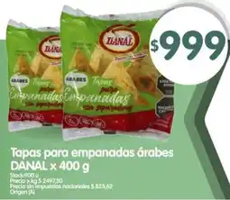 Supermercados Buenos Días Danal tapas para empanadas árabes oferta