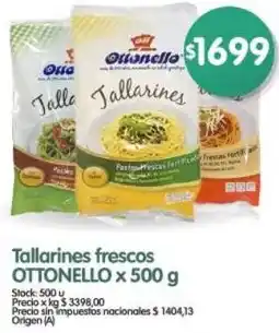 Supermercados Buenos Días Ottonello tallarines frescos oferta