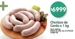 Supermercados Buenos Días Chorizos de cerdo oferta