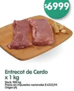 Supermercados Buenos Días Entrecot de cerdo oferta