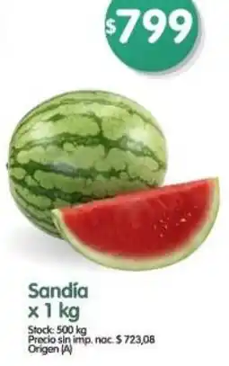 Supermercados Buenos Días Sandía oferta
