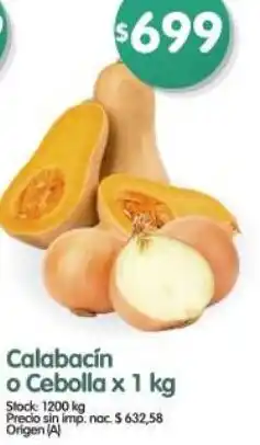 Supermercados Buenos Días Calabacín o cebolla oferta