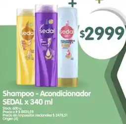 Supermercados Buenos Días Sedal shampoo - acondicionador oferta