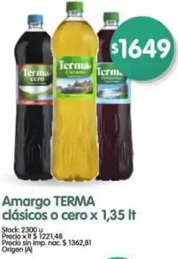 Supermercados Buenos Días Terma amargo clásicos o cero oferta