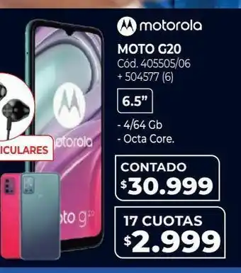 Naldo Lombardi Moto g20 oferta