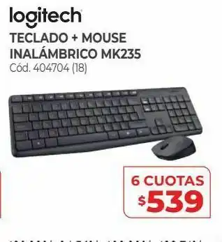 Naldo Lombardi Teclado + mouse inalámbrico mk235 oferta