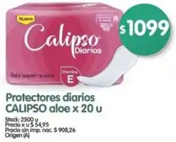 Supermercados Buenos Días Calipso protectores diarios aloe oferta