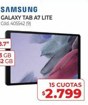 Naldo Lombardi Galaxy tab a7 lite oferta