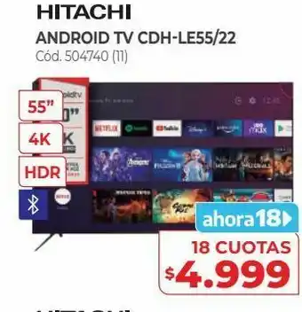 Naldo Lombardi Android tv cdh-le55/22 oferta