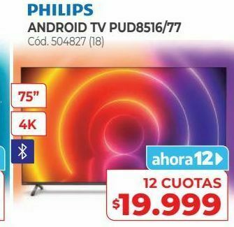 Naldo Lombardi Android tv pud8516/77 oferta