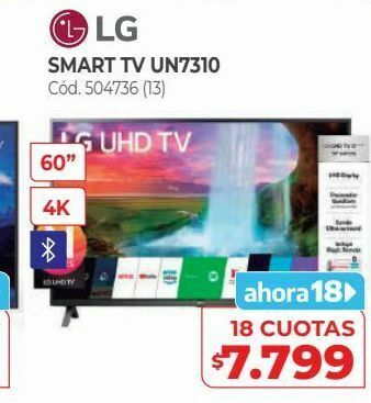 Naldo Lombardi Smart tv un7310 oferta