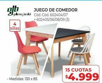 Naldo Lombardi Juego de comedor oferta
