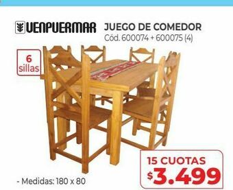 Naldo Lombardi Juego de comedor oferta