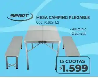 Naldo Lombardi Mesa camping plegable oferta