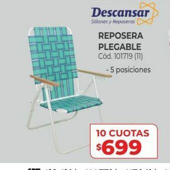 Naldo Lombardi Reposera plegable oferta