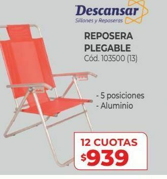 Naldo Lombardi Reposera plegable oferta