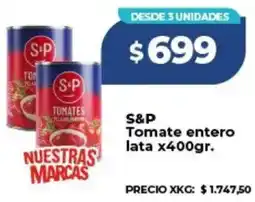 Supermayorista Vital S&P tomate entero lata oferta