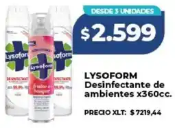 Supermayorista Vital Lysoform desinfectante de ambientes oferta