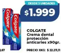 Supermayorista Vital Colgate crema dental protección anticaries oferta